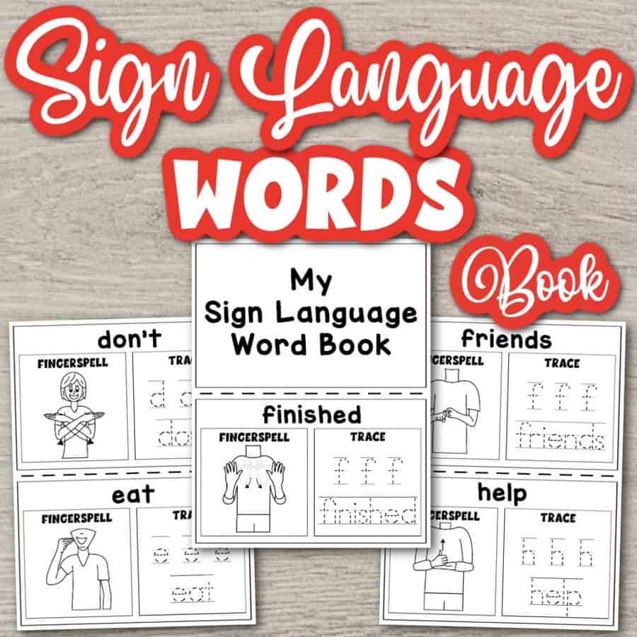Sign Language Worksheets Free Printable