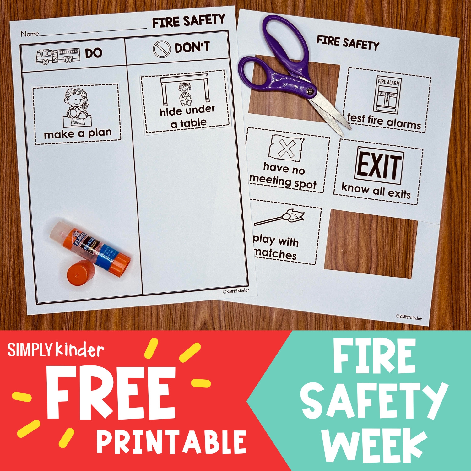 Free Fire Safety Printable Worksheets