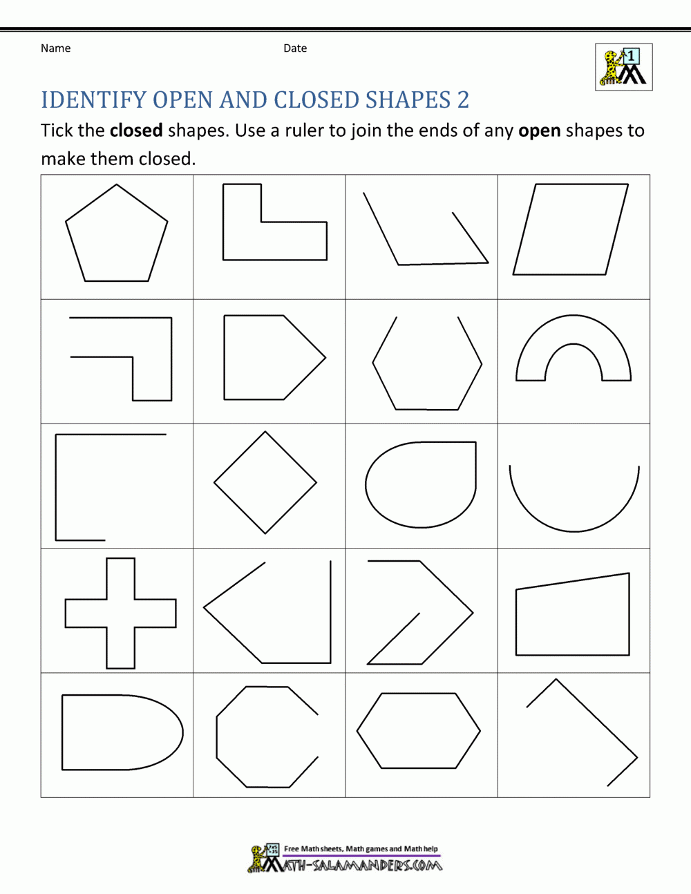 First Grade Geometry