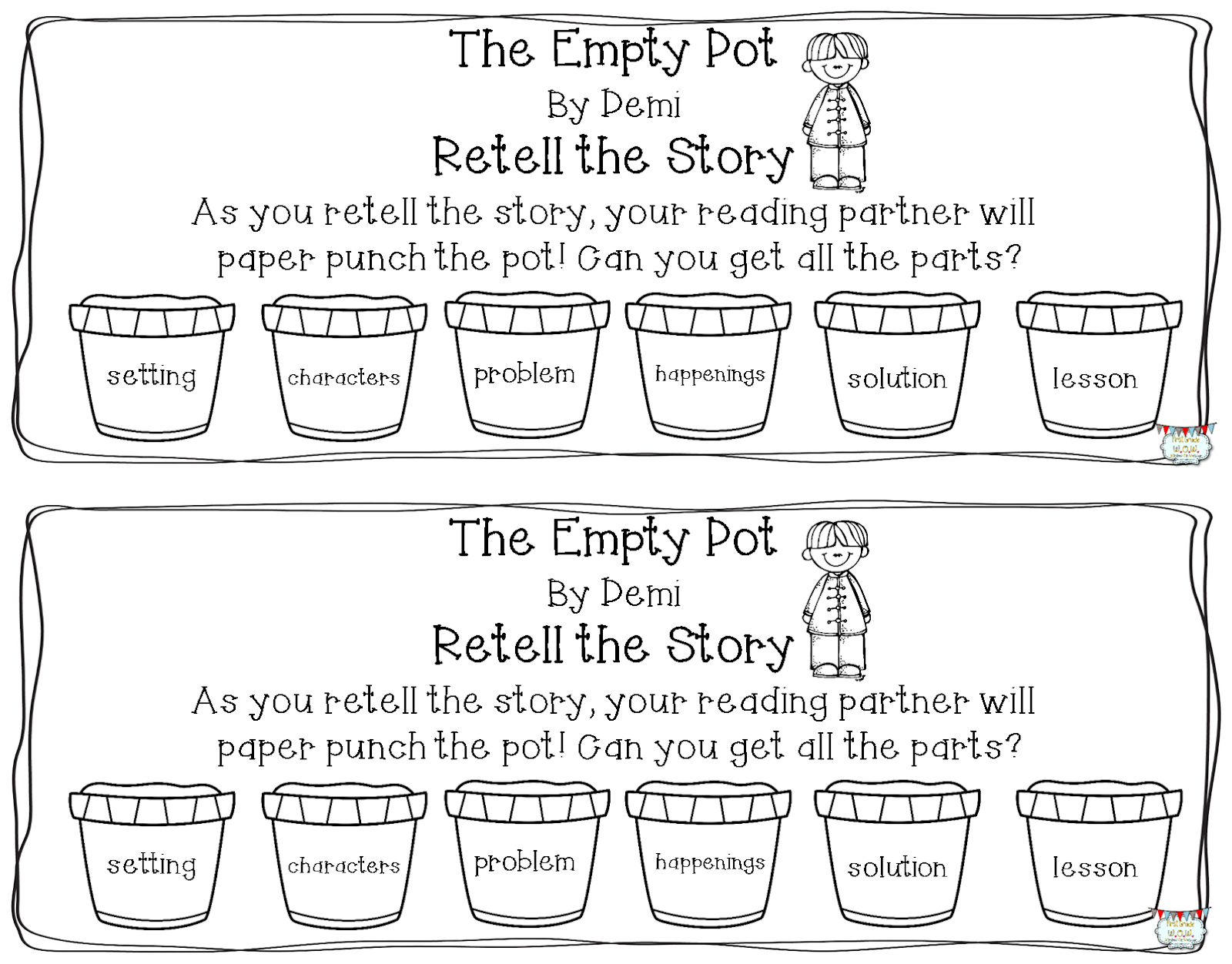 First Grade Wow Number Patterns With Tops And Bottoms Realistic Fiction Writing And The Empty Pot First Grade Wow Number Patterns With Tops And Bottoms Realistic Fiction Writing And The Empty Pot