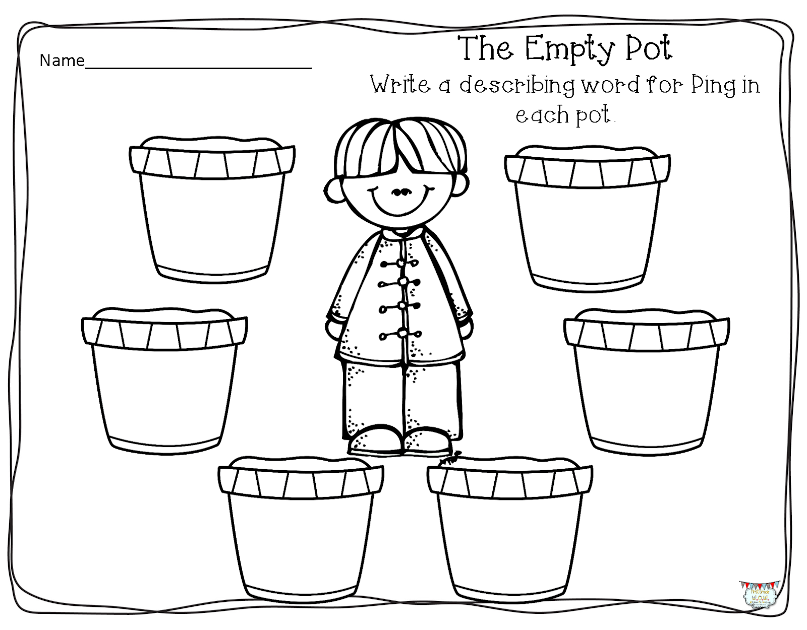 First Grade Wow Number Patterns With Tops And Bottoms Realistic Fiction Writing And The Empty Pot