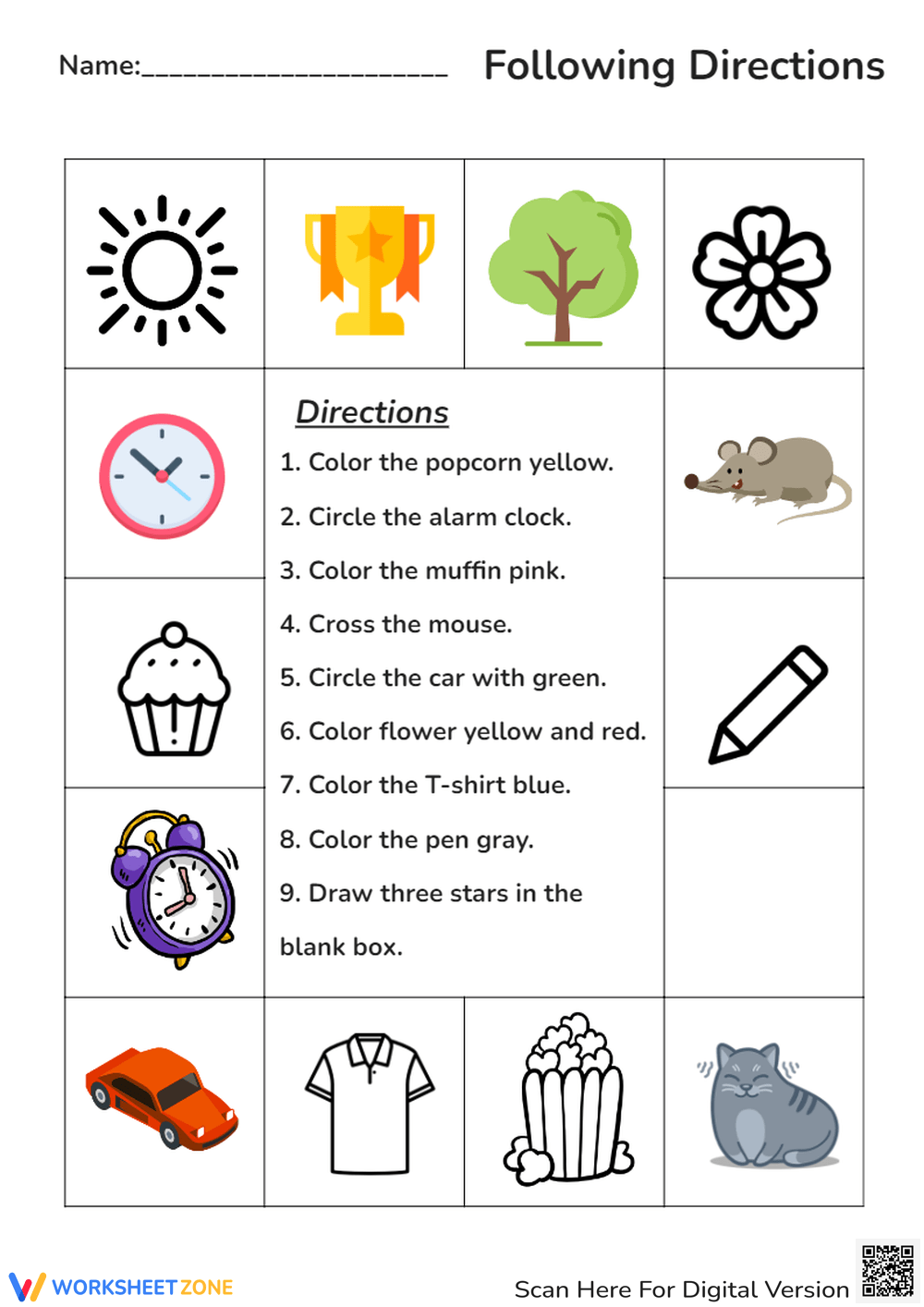 Free Printable Follow The Directions Worksheets Free Printable Follow The Directions Worksheets