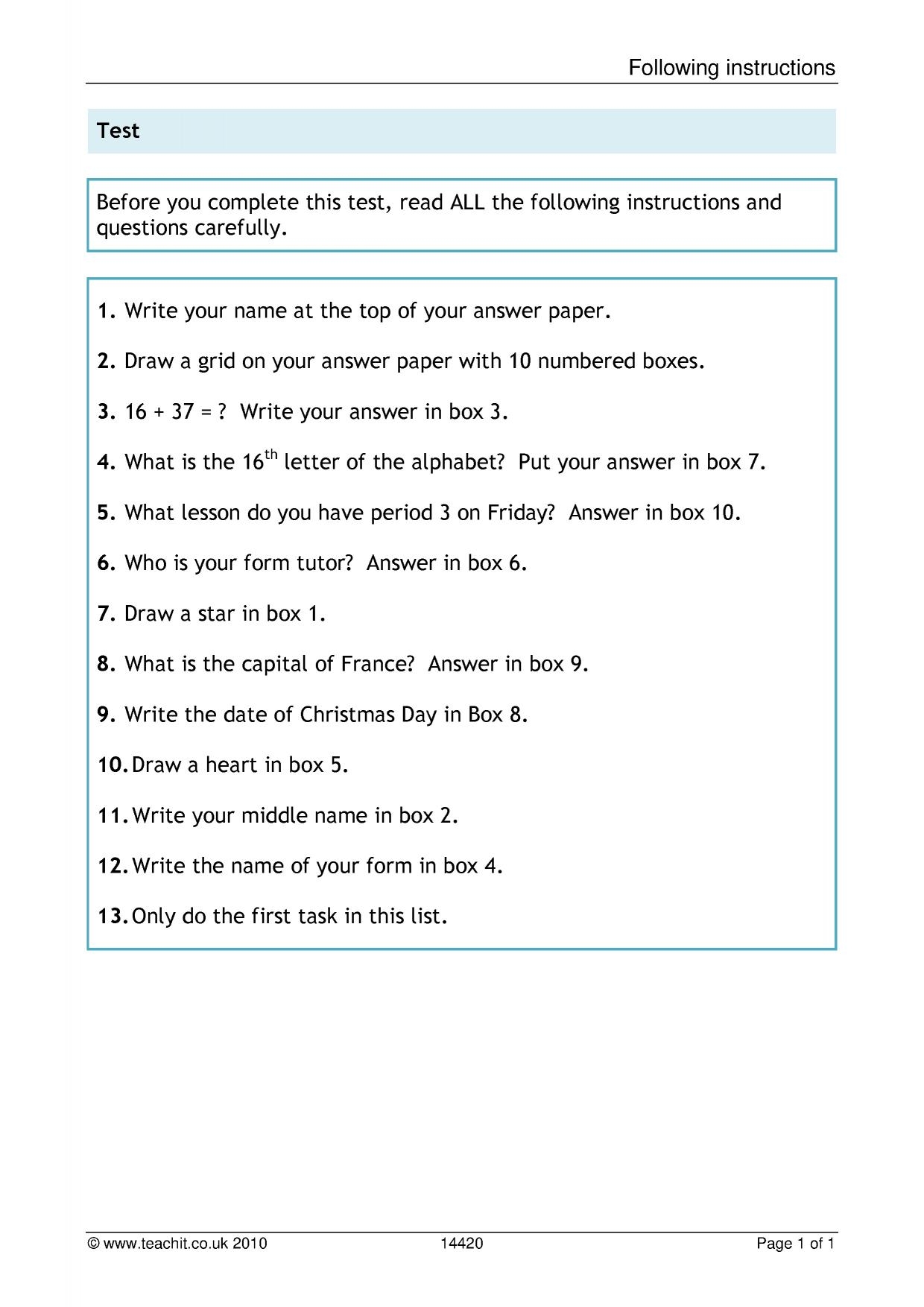 English Worksheets Ks3 Free Printable
