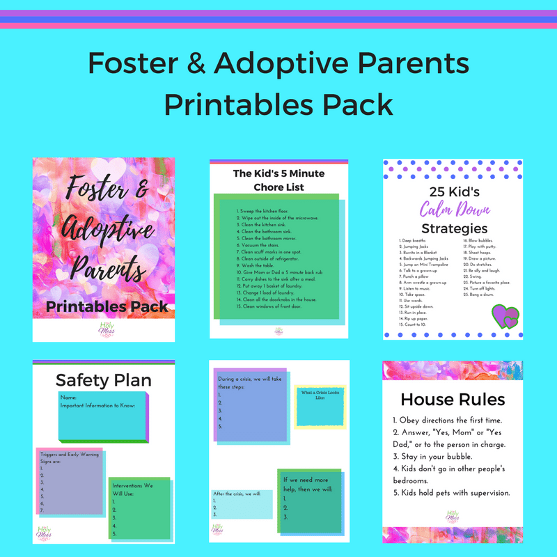 Foster And Adoptive Parents Printables