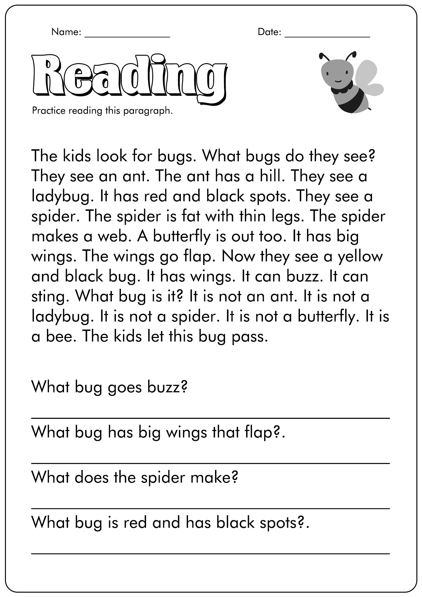 Free 1st Grade Reading Fluency Worksheet Download Free 1st Grade 