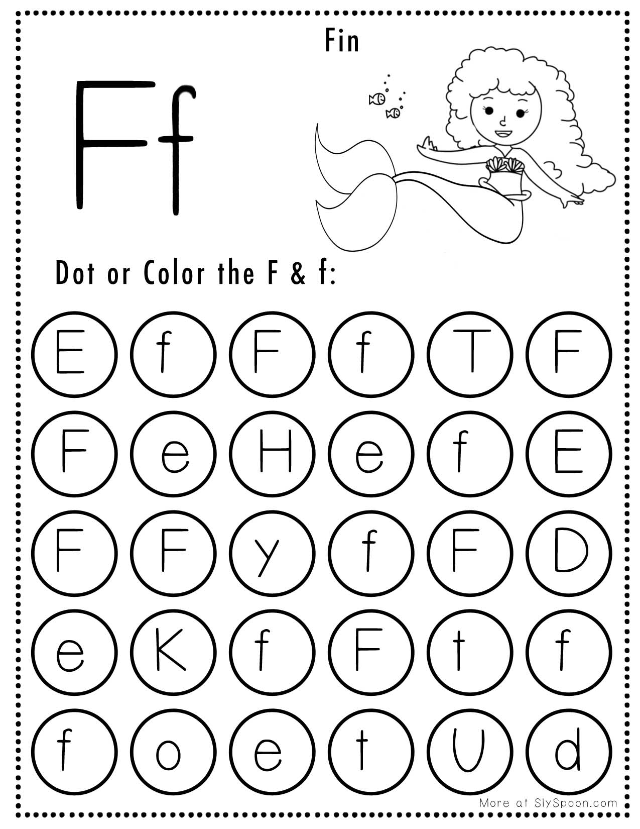 Letter F Worksheets Free Printable
