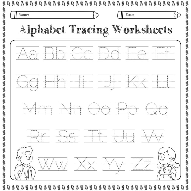 Free Alphabet Worksheets For Kids Printable ABC Learning Resources