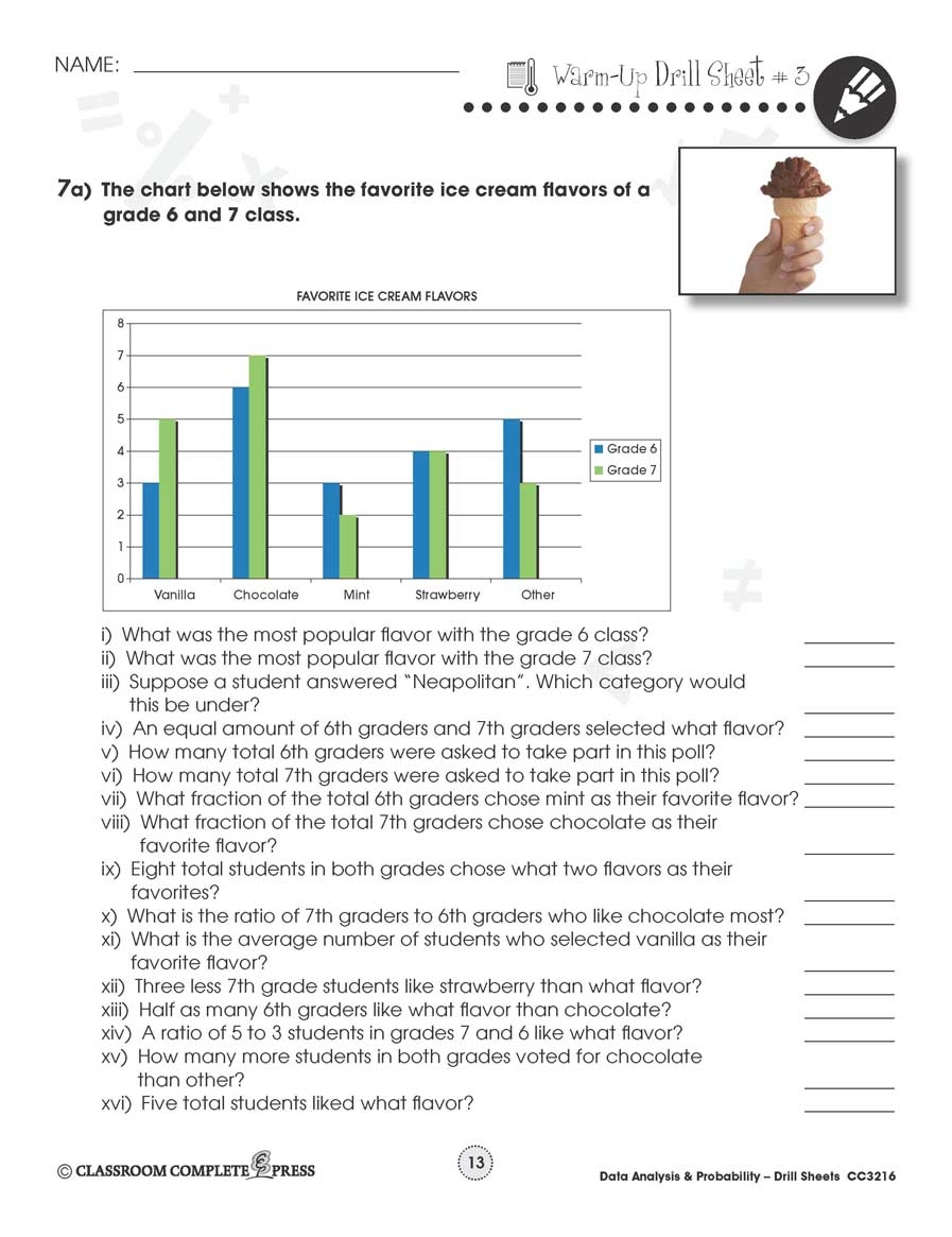 Free Printable Data Analysis Worksheets