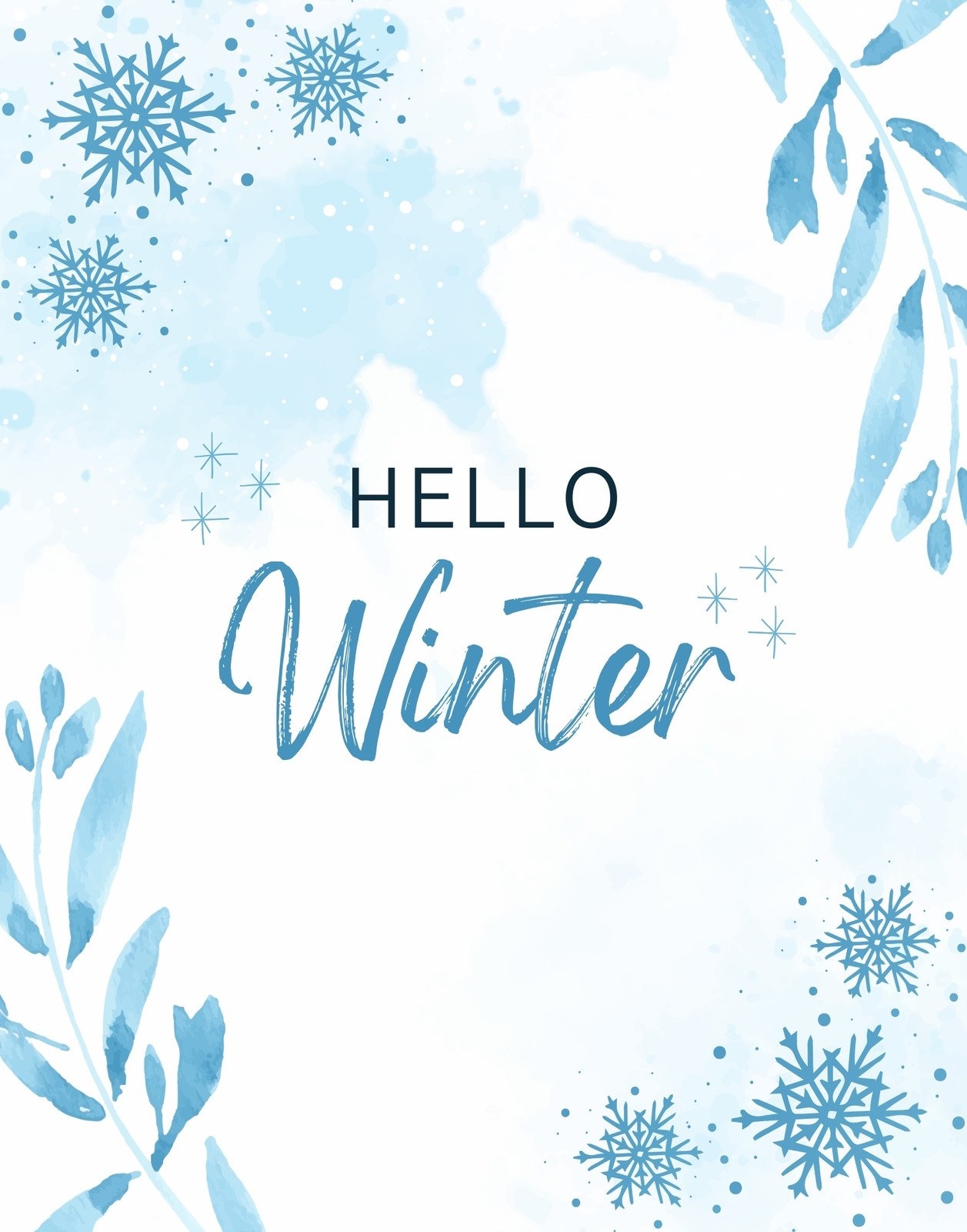Free And Customizable Winter Templates