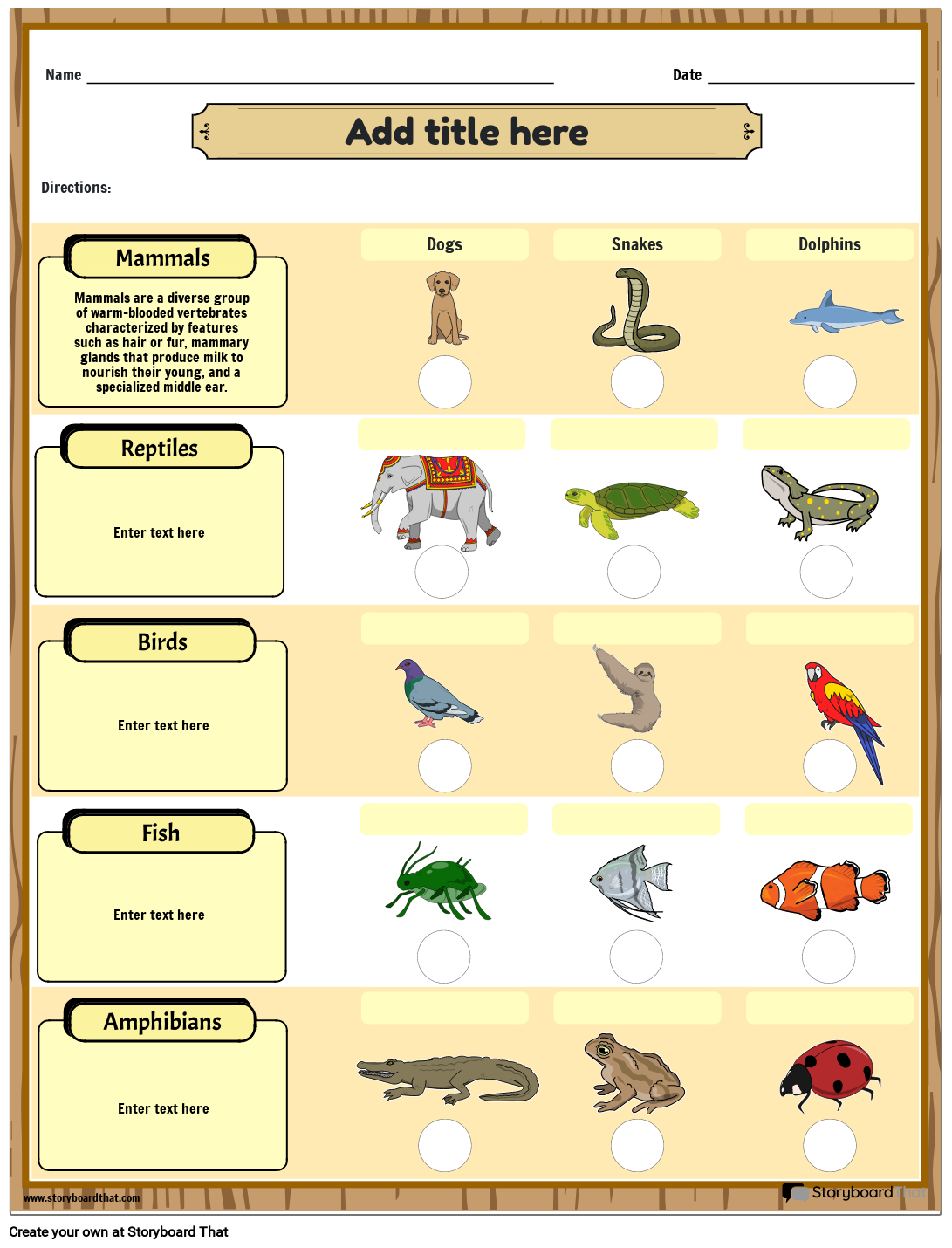 Free Animal Worksheets Types Of Animals Activities For Kids Worksheets Library