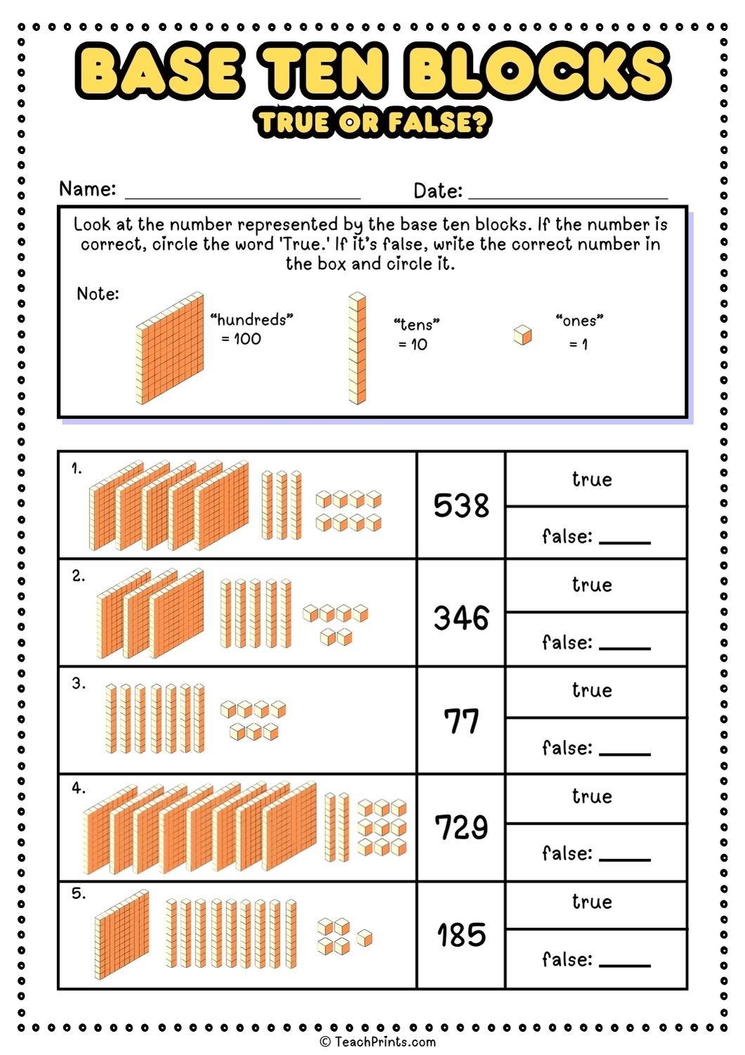 Free Printable Base Ten Block Worksheets Free Printable Base Ten Block Worksheets