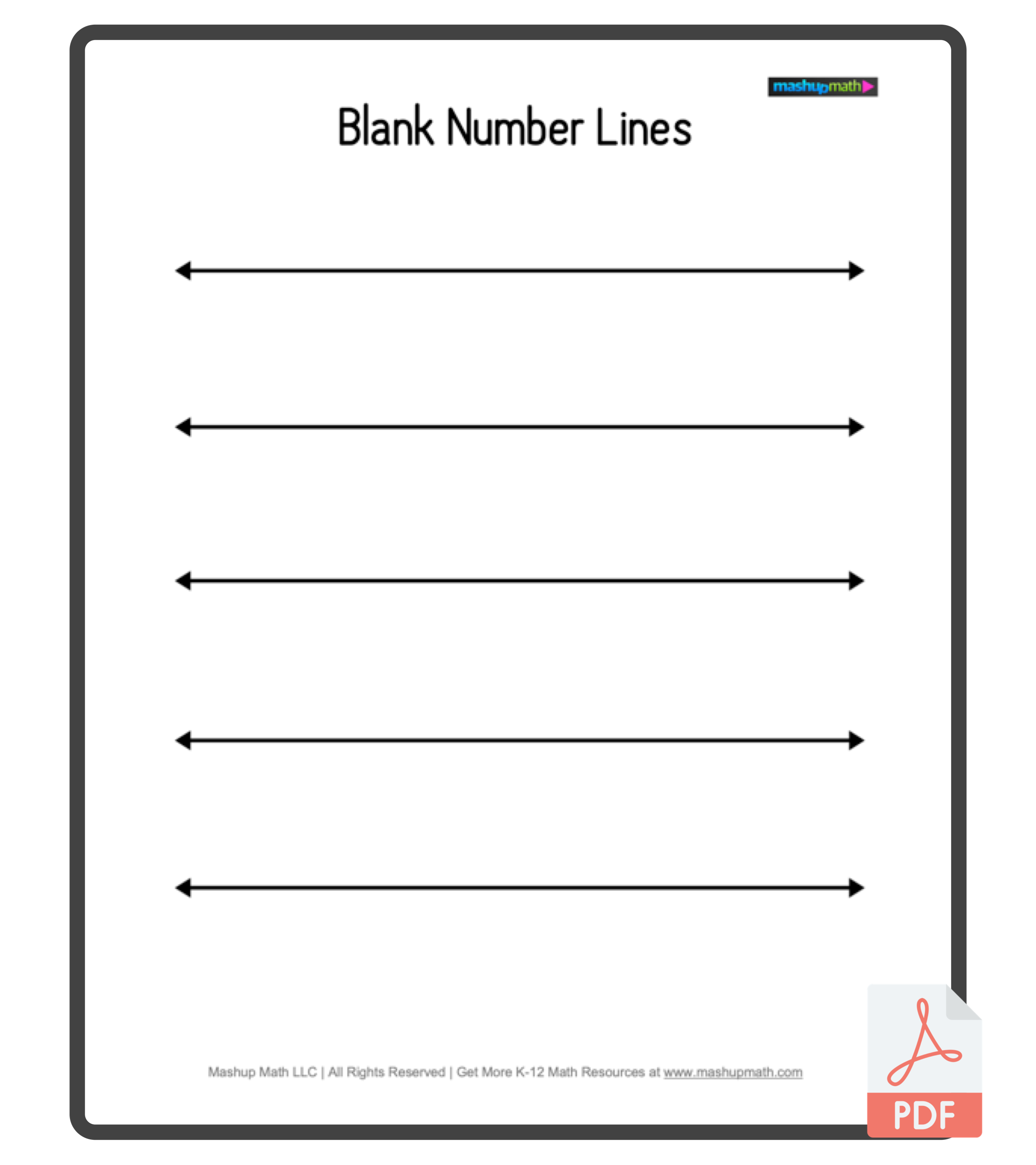 Free Printable Number Line Worksheets Free Printable Number Line Worksheets