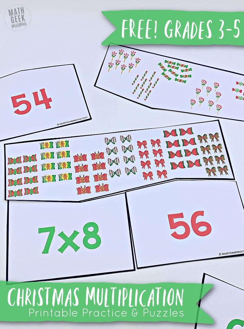 FREE Christmas Multiplication Practice For Kids Math Geek Mama