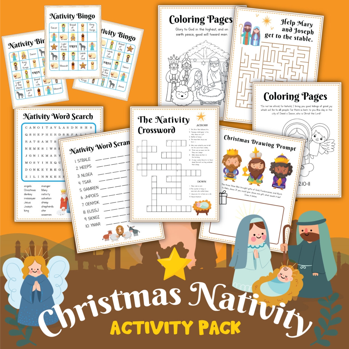 FREE Christmas Story Printables Activity Sheets Leap Of Faith FREE Christmas Story Printables Activity Sheets Leap Of Faith