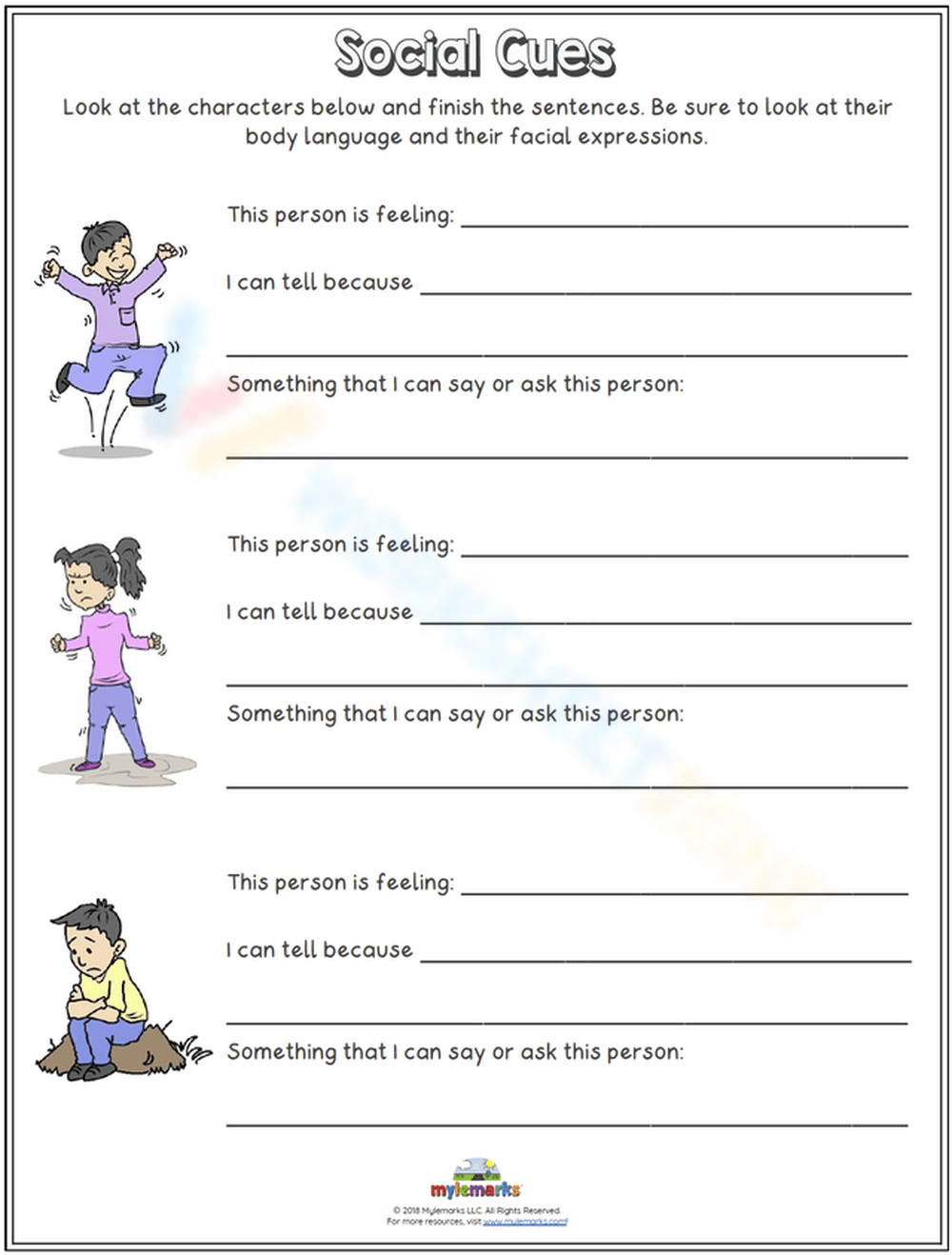 Free Collection Of Social Skills Worksheets For Autism Worksheets Library