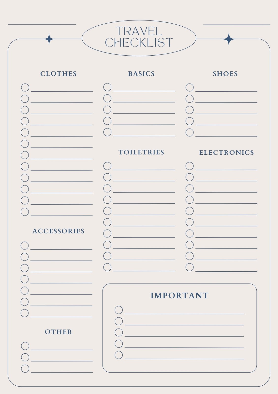 Free Printable Checklist Worksheets