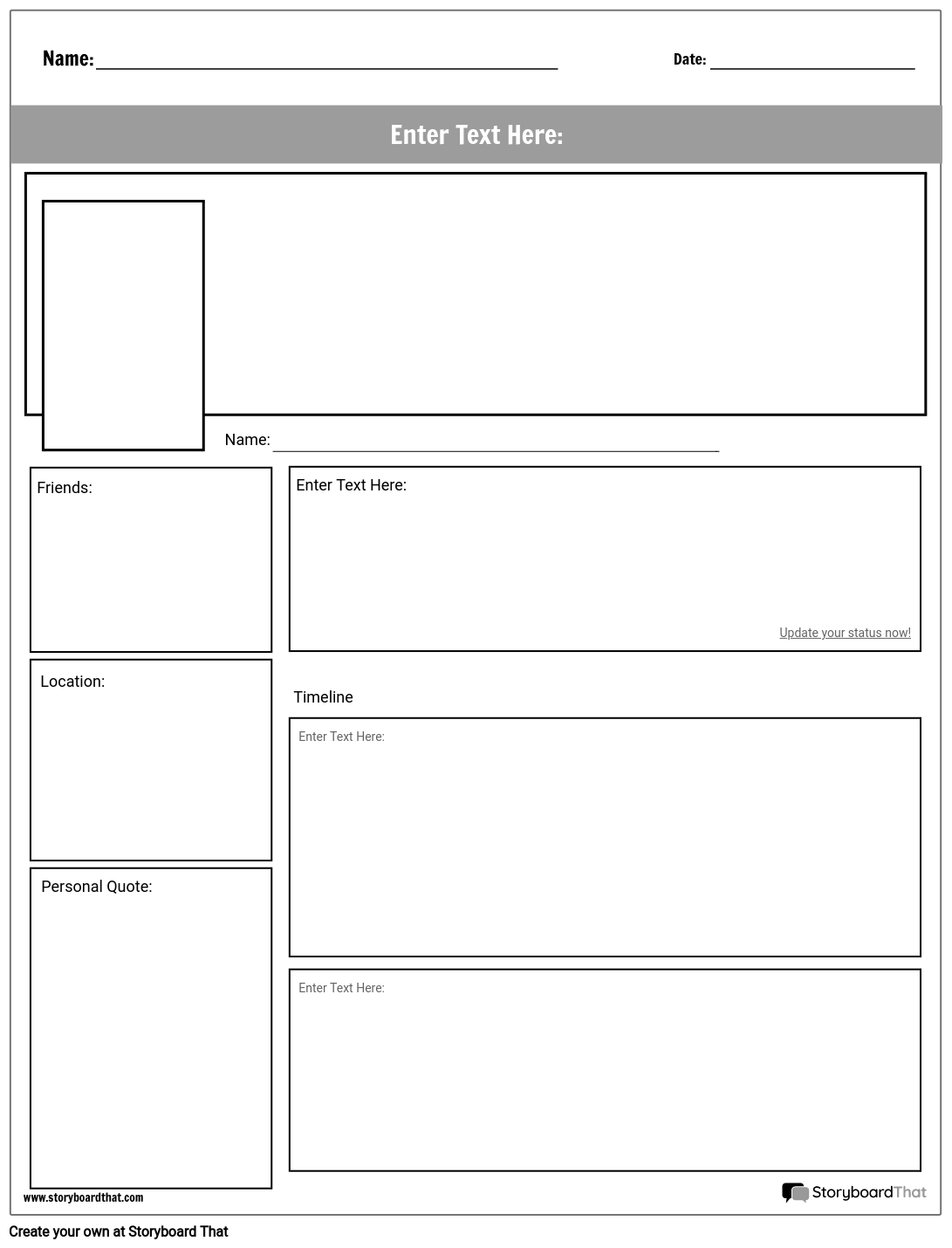 Free Customize Social Media Profile Templates