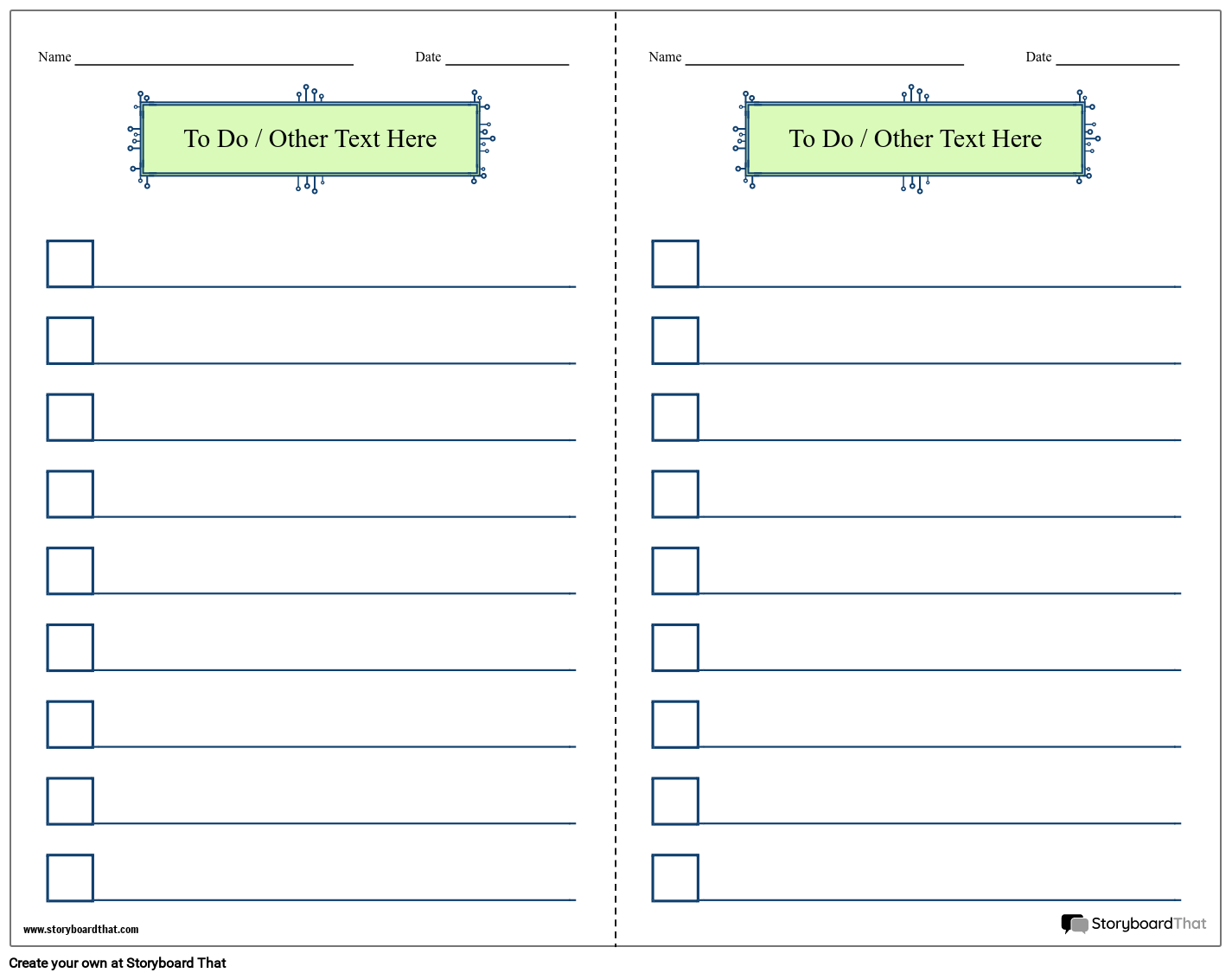Free Downloadable Checklist Template Checklist Maker
