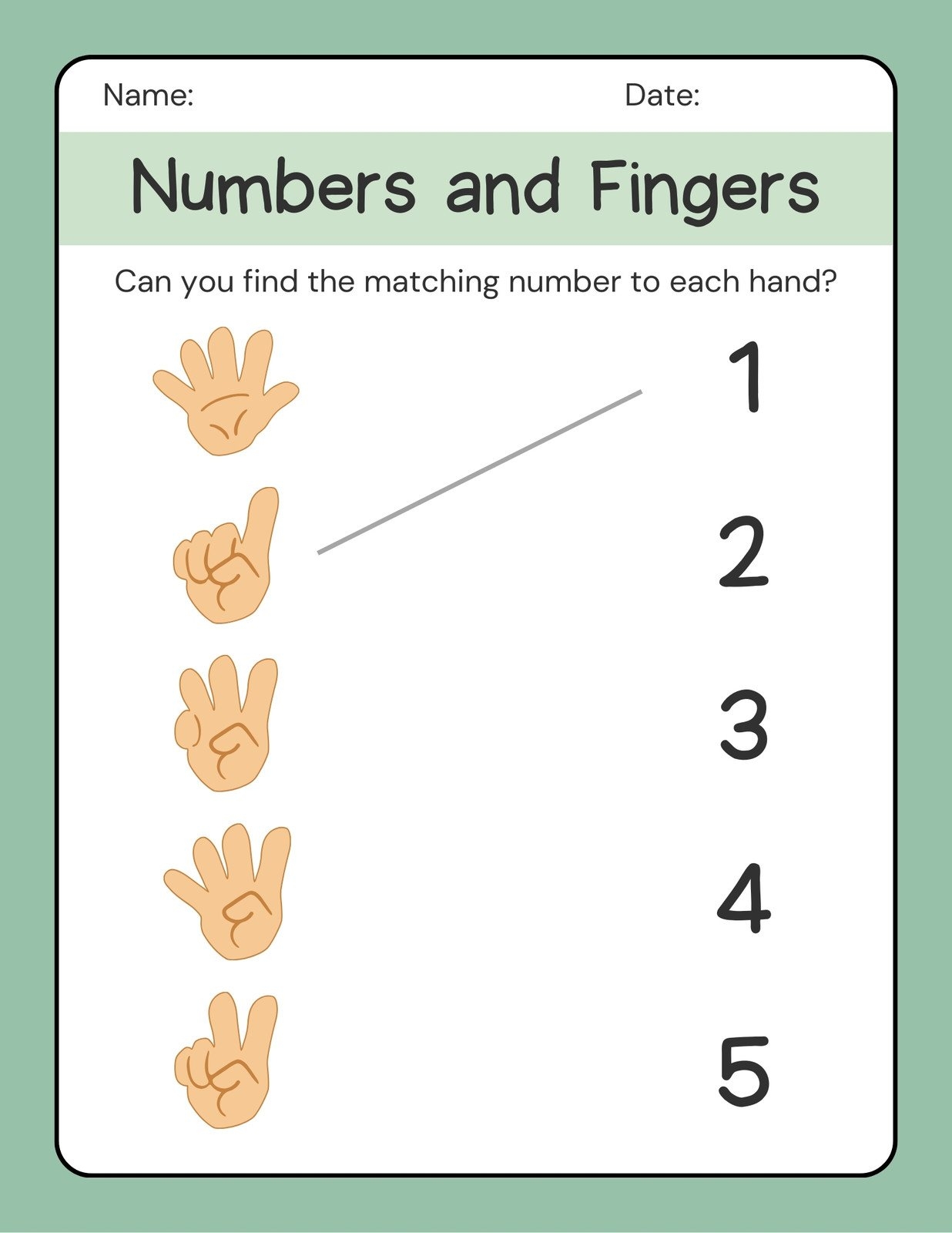 Simple Free Printable Worksheets For Kindergarten