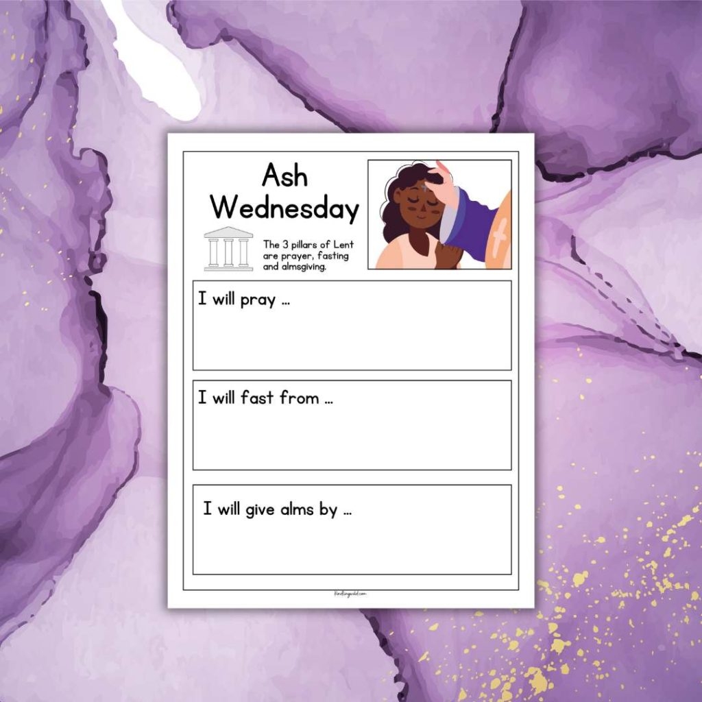 Free Educational Ash Wednesday Printables For Kids Kindling Wild