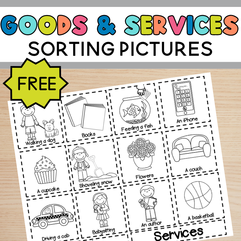 Free Goods And Services Worksheet For First Grade Sarah Chesworth