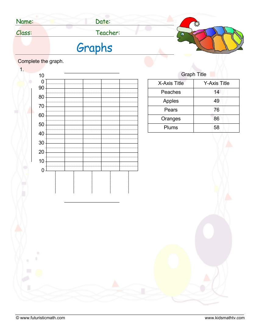 Free Printable Scatter Plot Worksheets