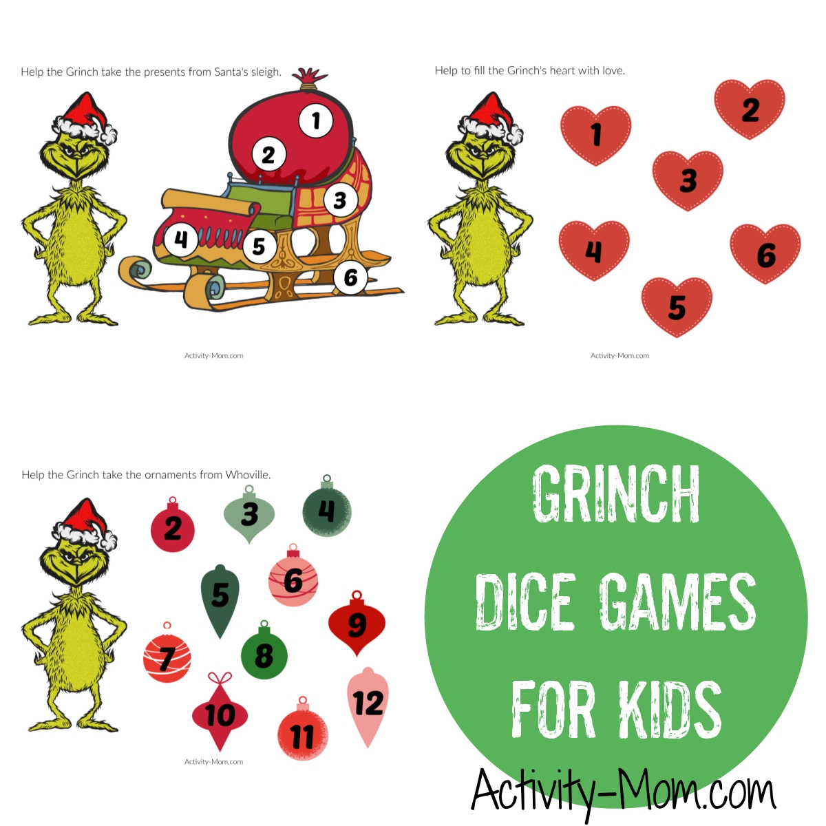 Free Grinch Printable Activities For Kids The Activity Mom