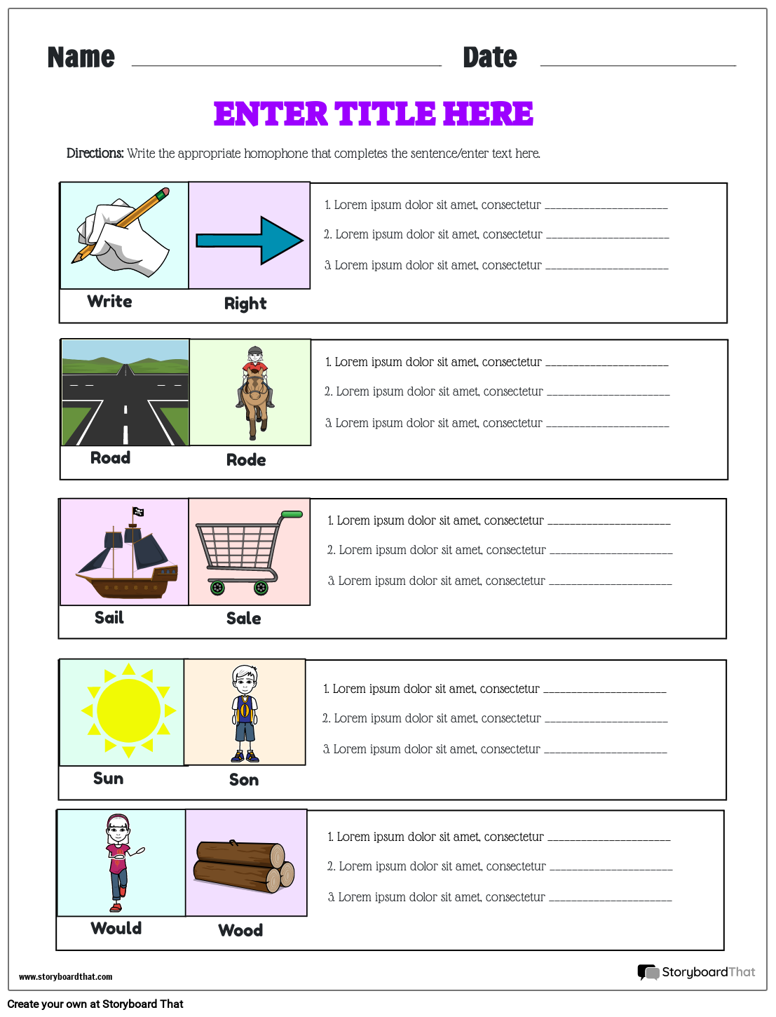 Free Homophones Worksheets For Kids And Classroom Free Homophones Worksheets For Kids And Classroom