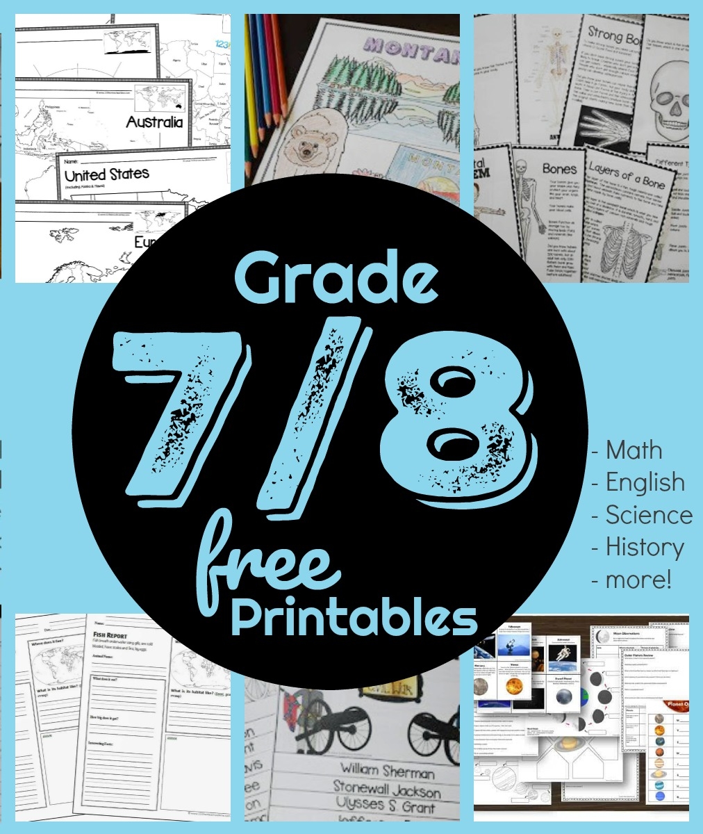 Grade 7 Free Printable English Worksheets