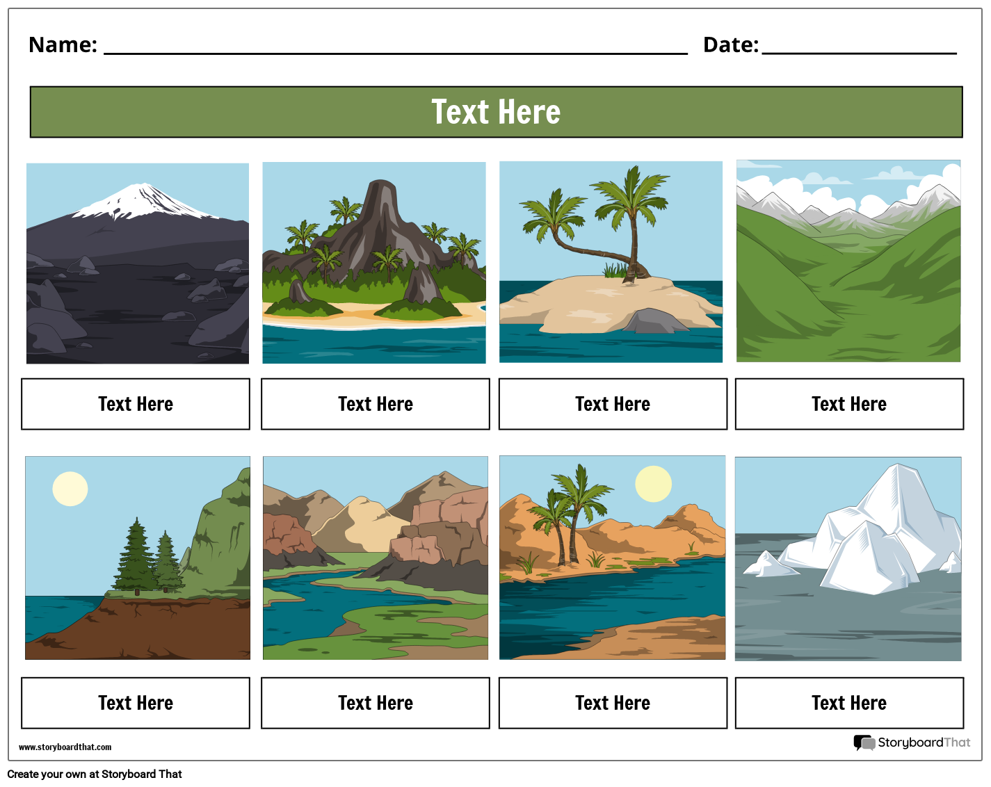 Free Landforms Worksheets Creation Easy Design Tool Free Landforms Worksheets Creation Easy Design Tool