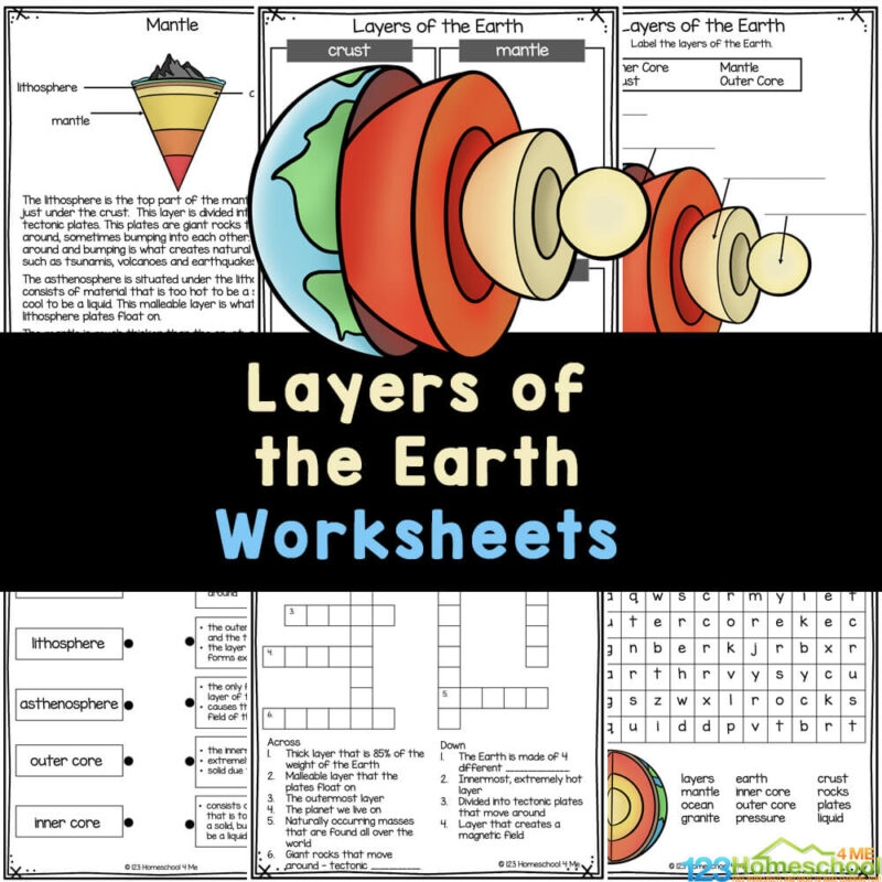 Earth Science Free Printable Worksheets