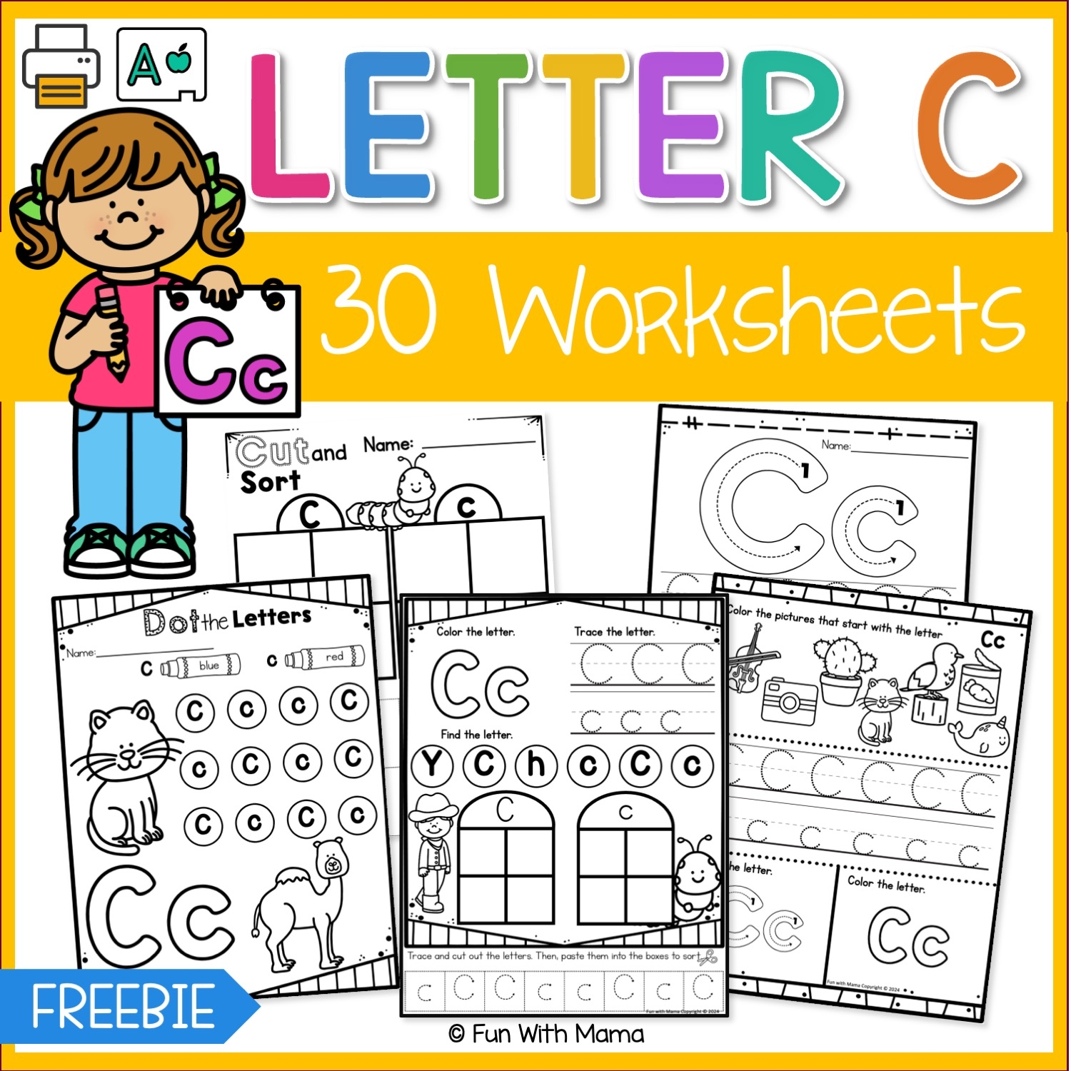 Free Letter C Worksheets Free Letter C Worksheets