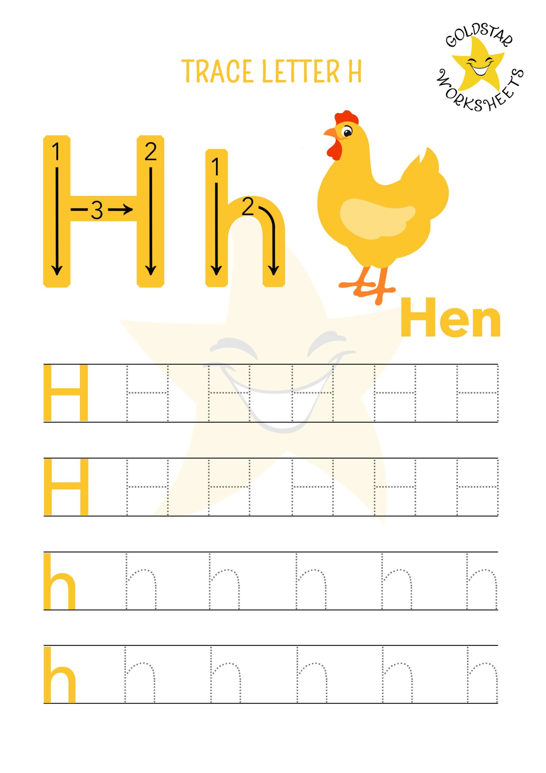Free Printable H H Worksheets Preschool