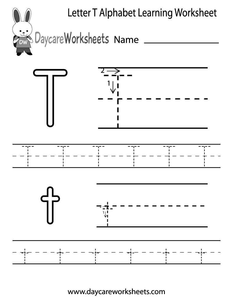 Free Printable Preschool Letter T Worksheets