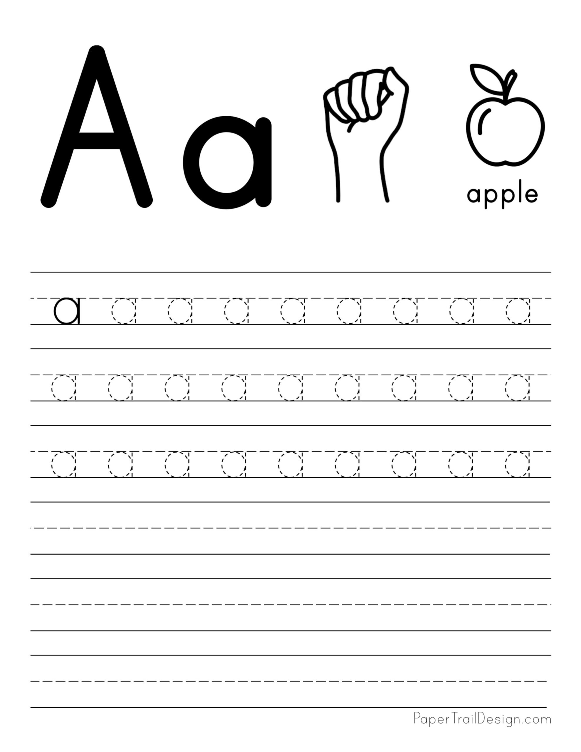 Free Letter Tracing Worksheets Paper Trail Design Worksheets 