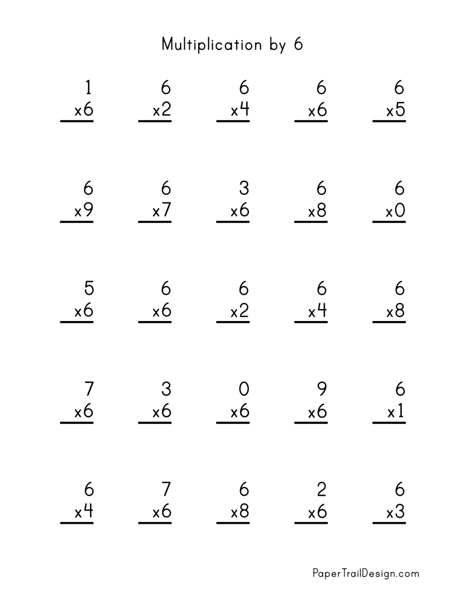 Free Multiplication Worksheets 1 12 Paper Trail Design Worksheets Library Free Multiplication Worksheets 1 12 Paper Trail Design Worksheets Library