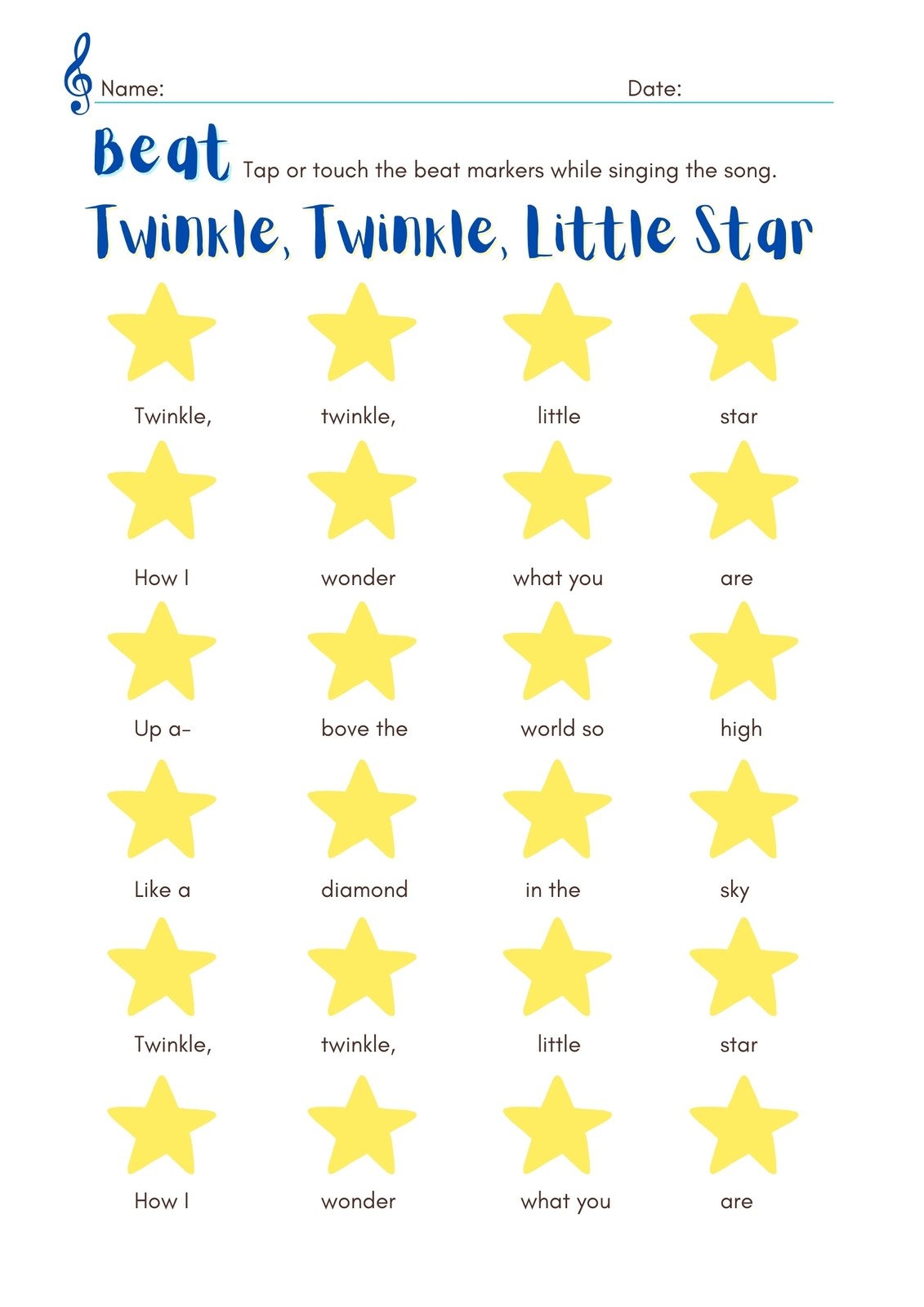 Free Music Worksheet Templates To Edit And Print Canva