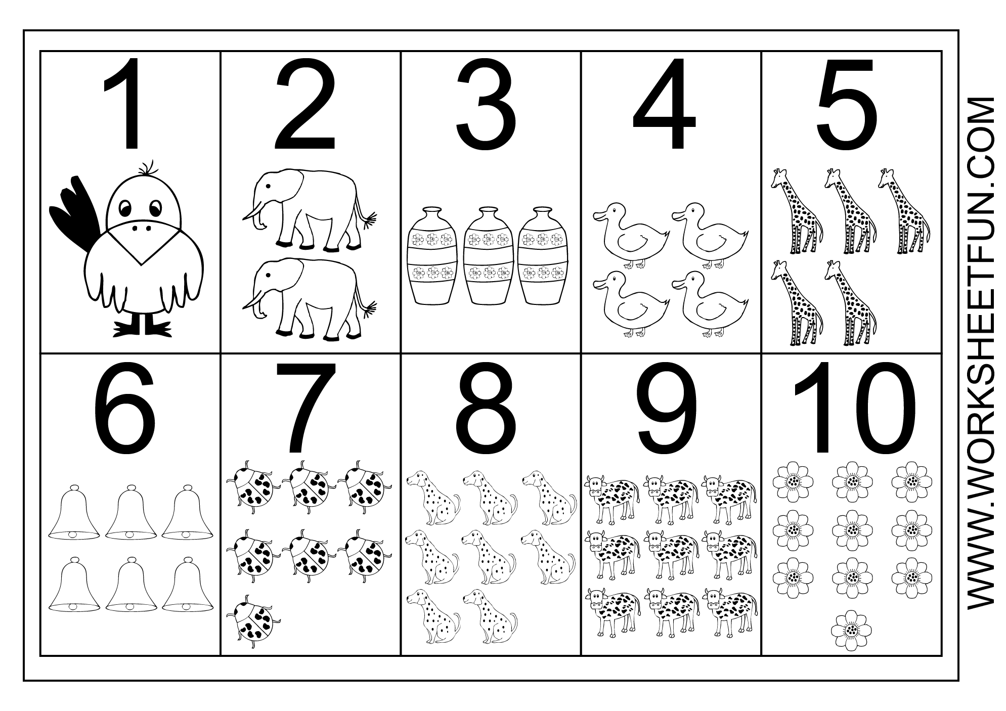 Free Numbers 1 10 Printable Worksheet Download Free Numbers 1 10 Printable Worksheet Png Images Free Worksheets On Clipart Library