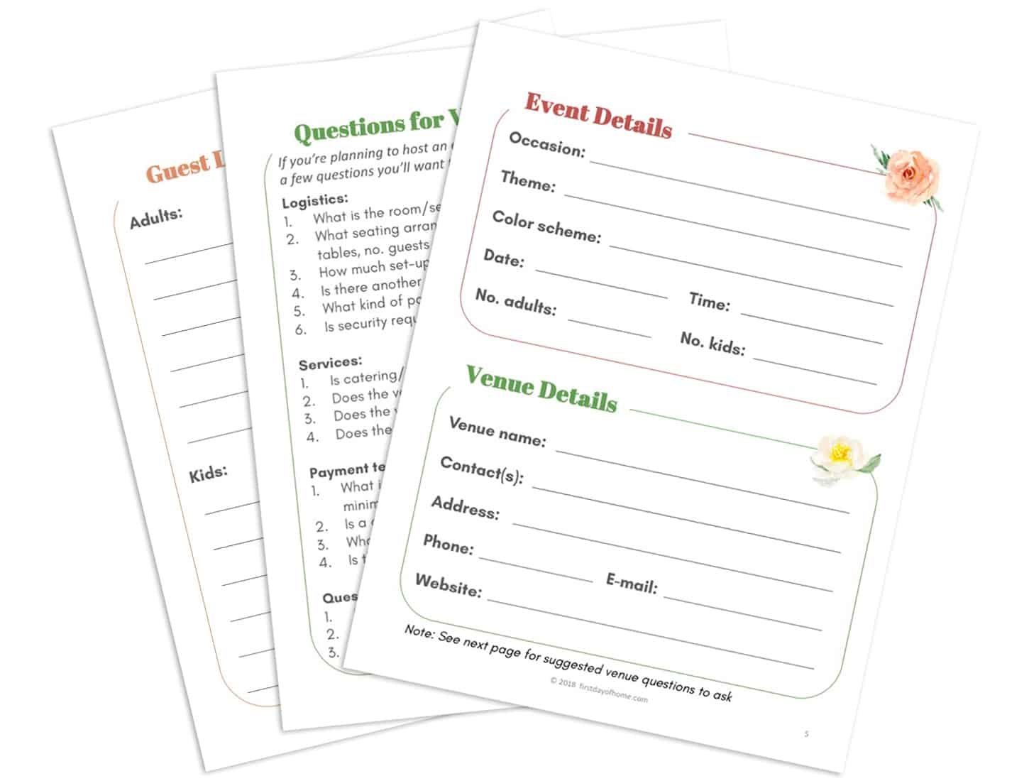 Free Party Planning Printables To Make Your Life Easy Worksheets Library
