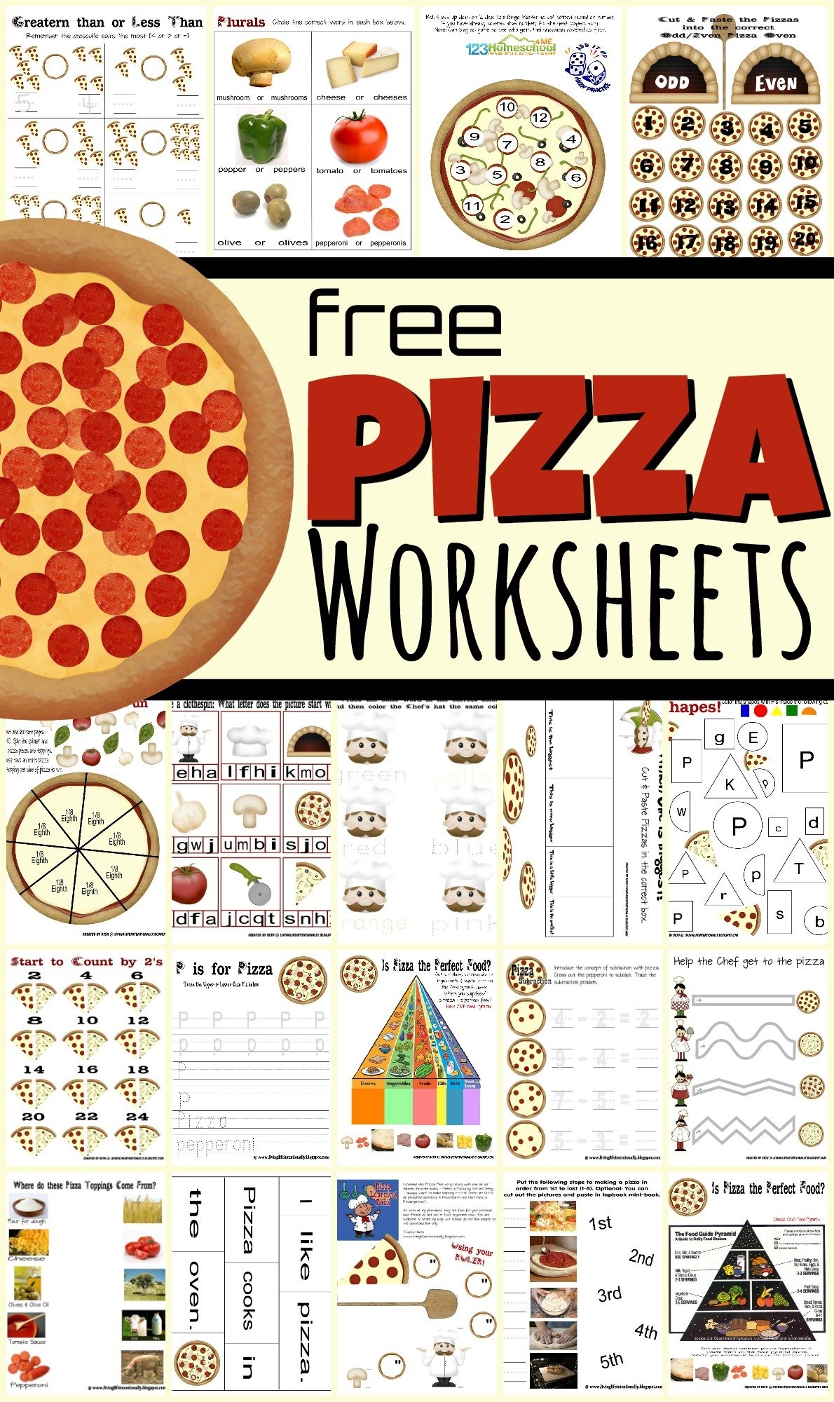 Free Printable Toddler Learning Worksheets