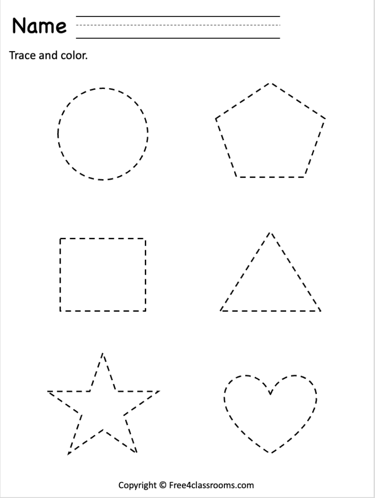 Free Preschool Worksheets Printables Shapes - Printable Worksheets