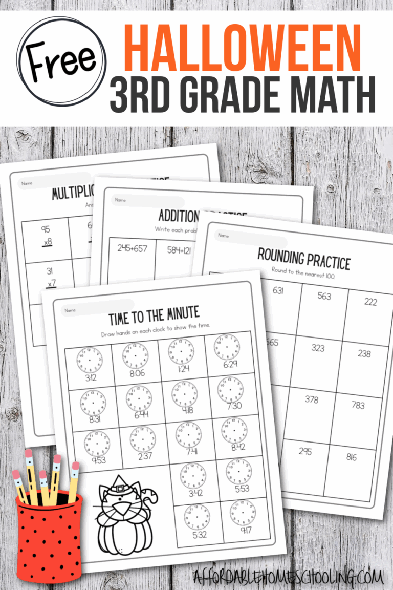 Free Printable 3rd Grade Halloween Math Worksheets