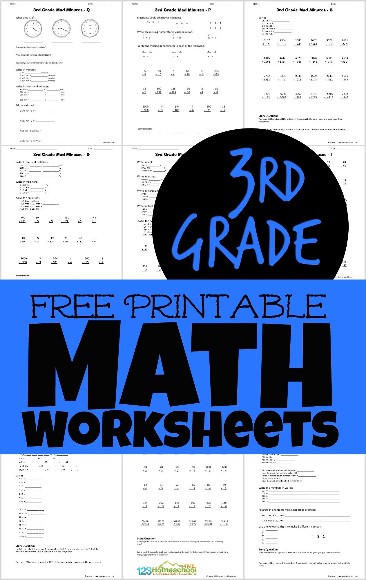 Year 3 Worksheets Free Printable