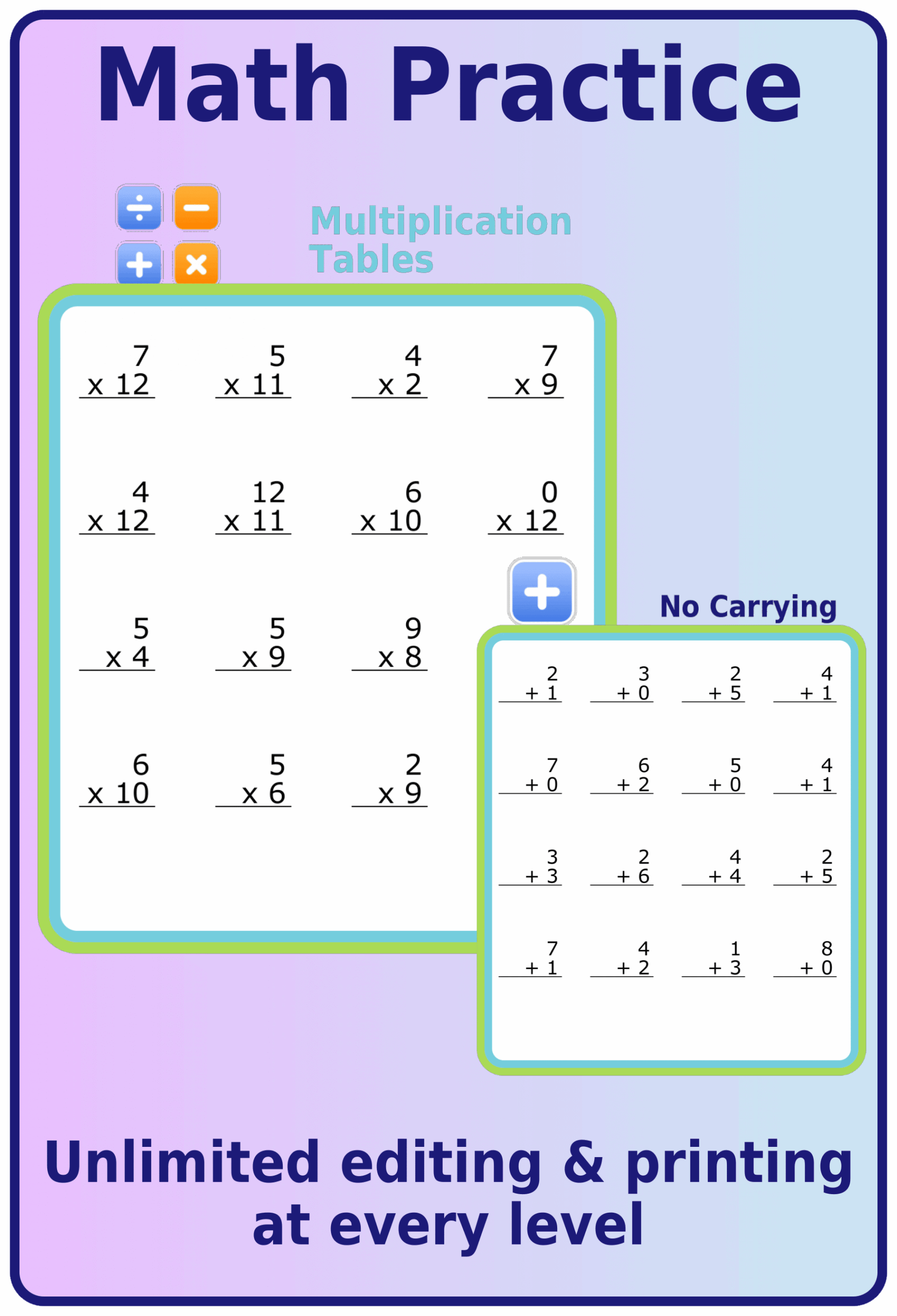 Free Printable Multiplication Division Worksheets