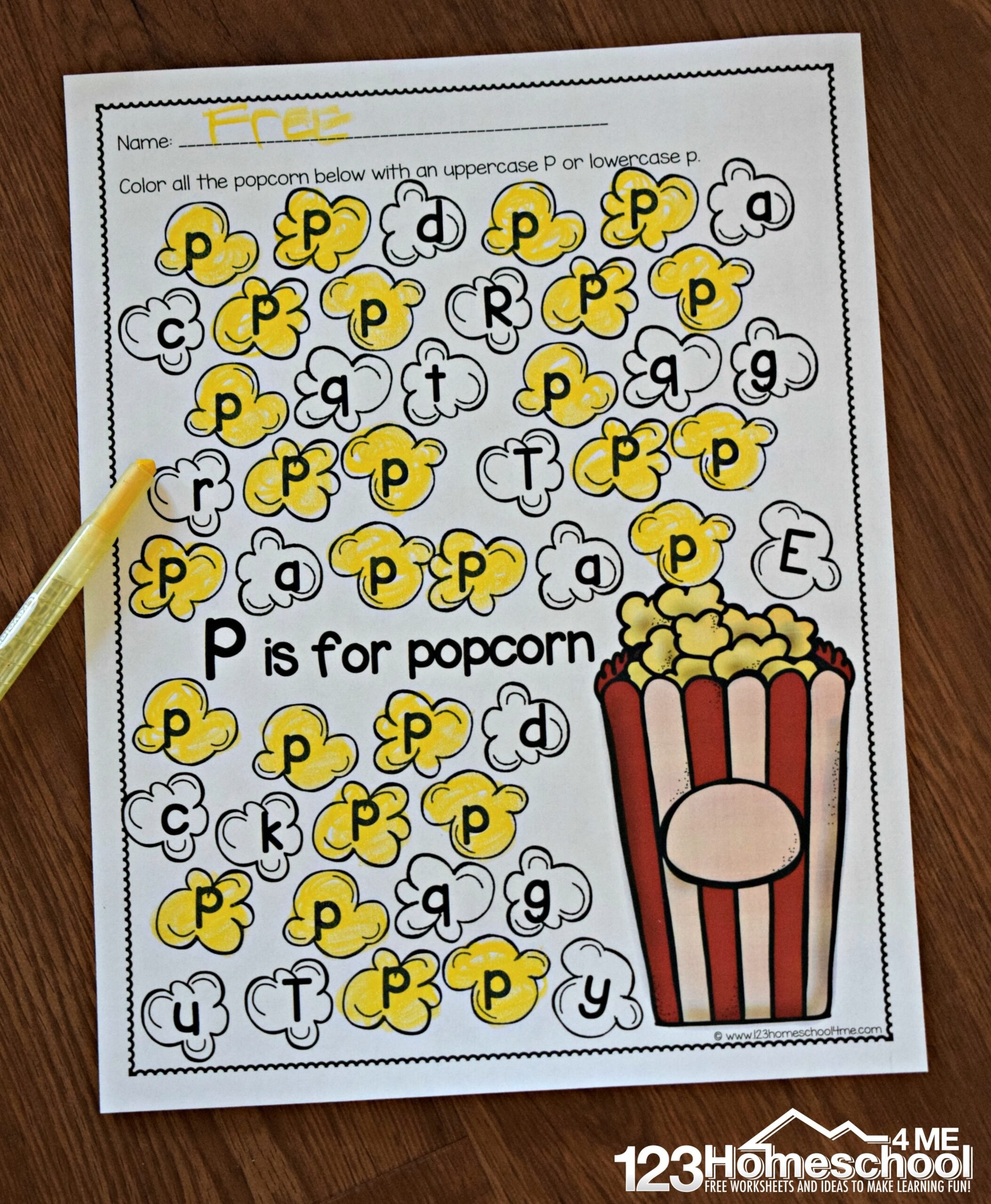 Free Printable Letter Worksheets