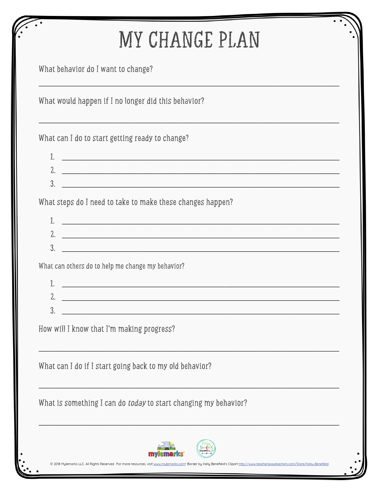 Free Printable Behavior Worksheet Encouraging Positive Habits Free Printable Behavior Worksheet Encouraging Positive Habits