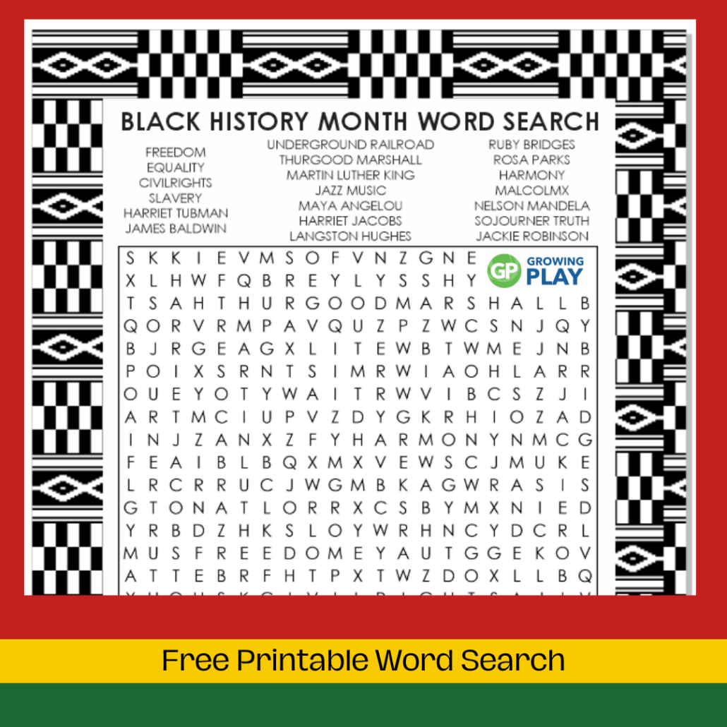 Black History Free Printable Worksheets