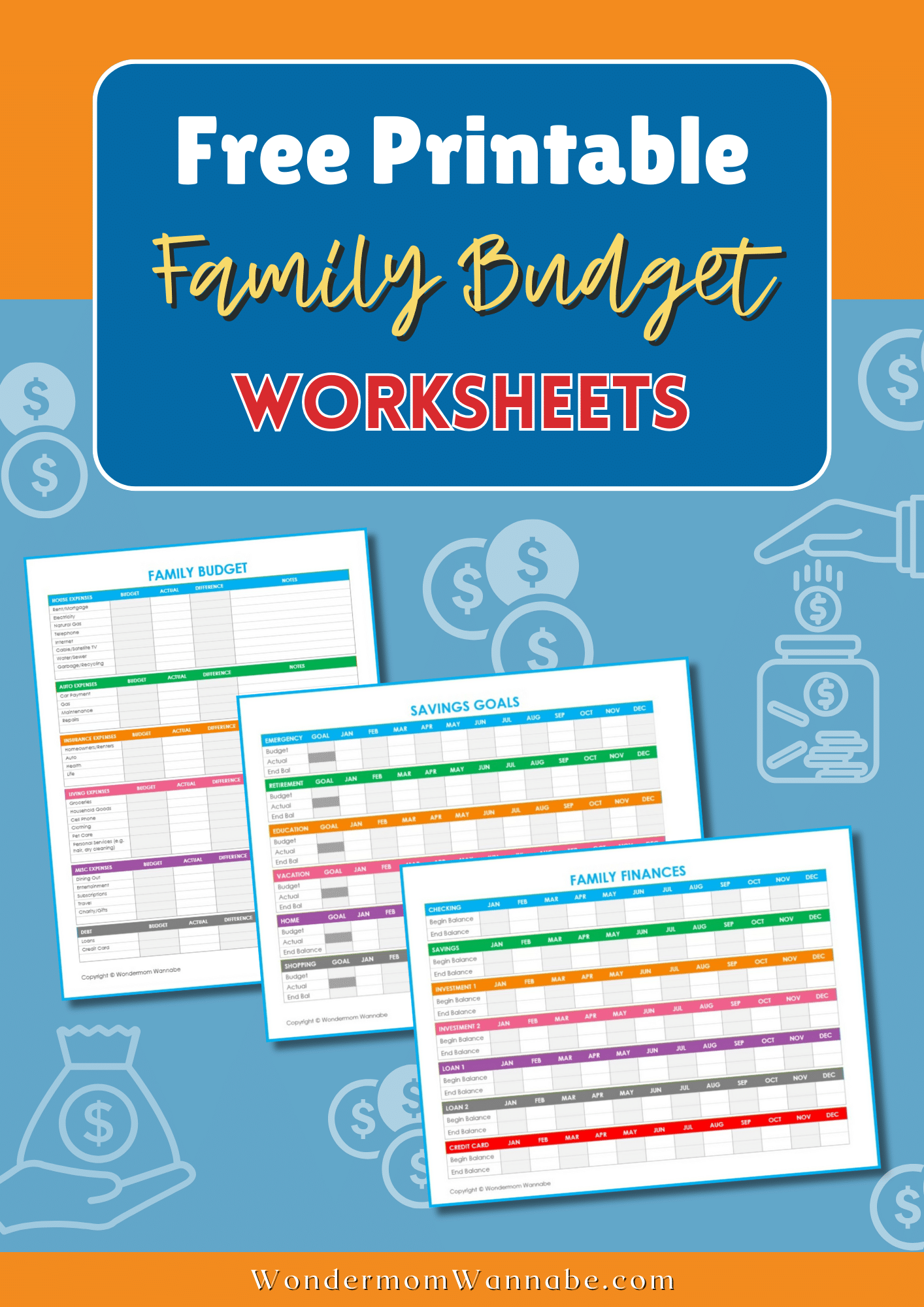 Budget Worksheet Printable Free
