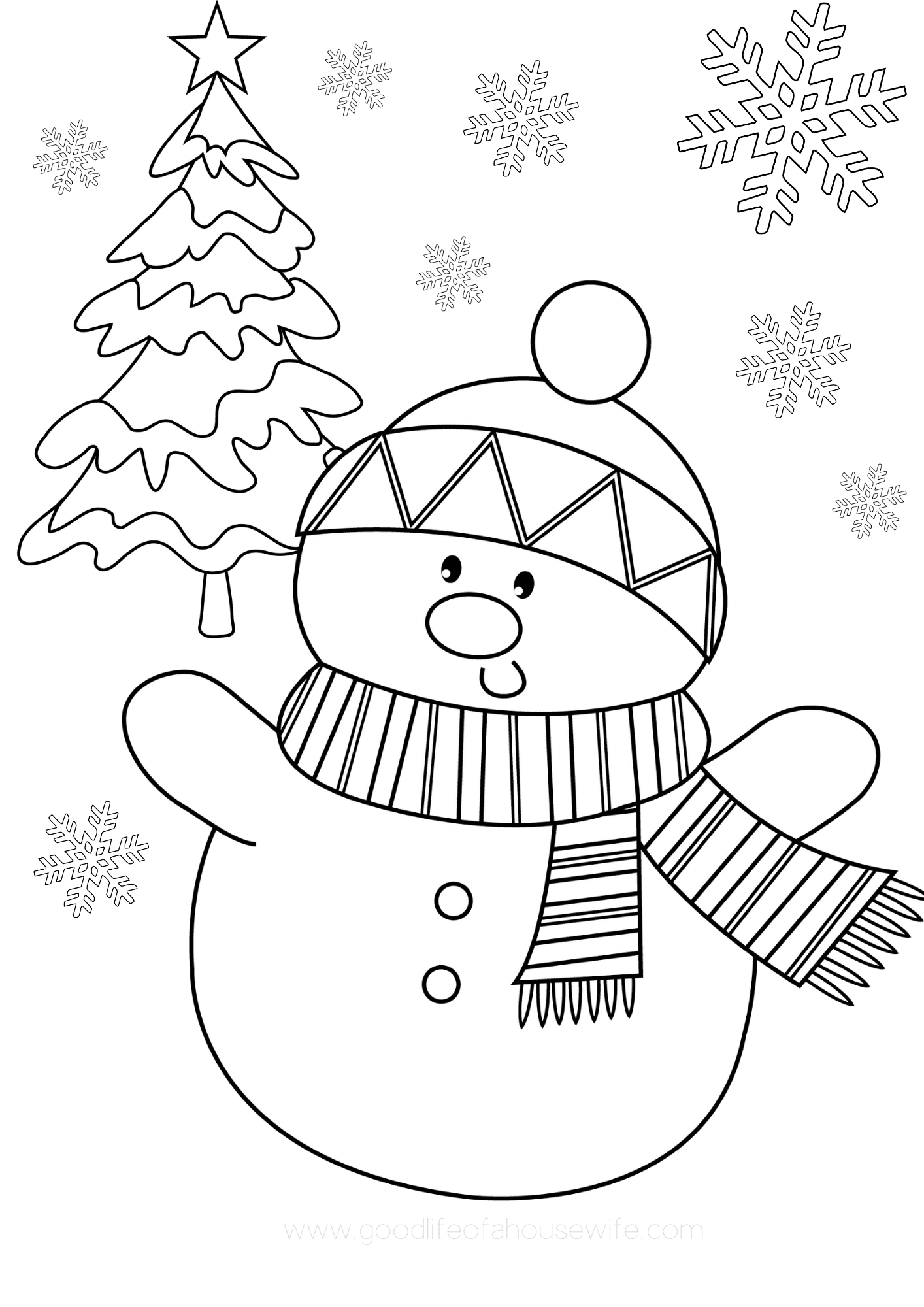 Free Printable Christmas Coloring Pages Easy Fun For Everyone Good Life Of A Housewife Free Printable Christmas Coloring Pages Easy Fun For Everyone Good Life Of A Housewife