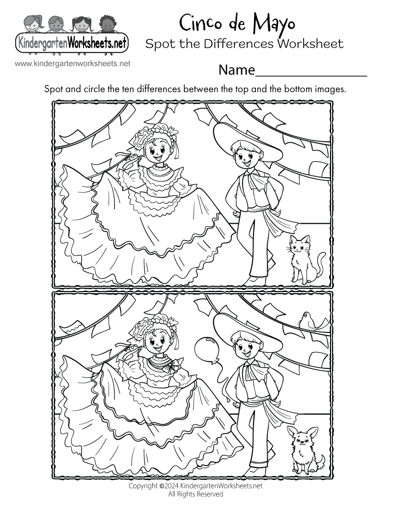 Free Cinco De Mayo Printable Worksheets Free Cinco De Mayo Printable Worksheets
